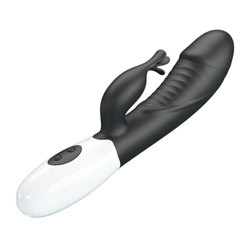 Вібратор-кролик - Pretty Love Rasmussen Dual Vibrator Black