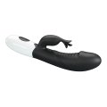 Вібратор-кролик - Pretty Love Rasmussen Dual Vibrator Black