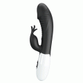 Вібратор-кролик - Pretty Love Rasmussen Dual Vibrator Black
