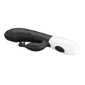 Вібратор-кролик - Pretty Love Rasmussen Dual Vibrator Black