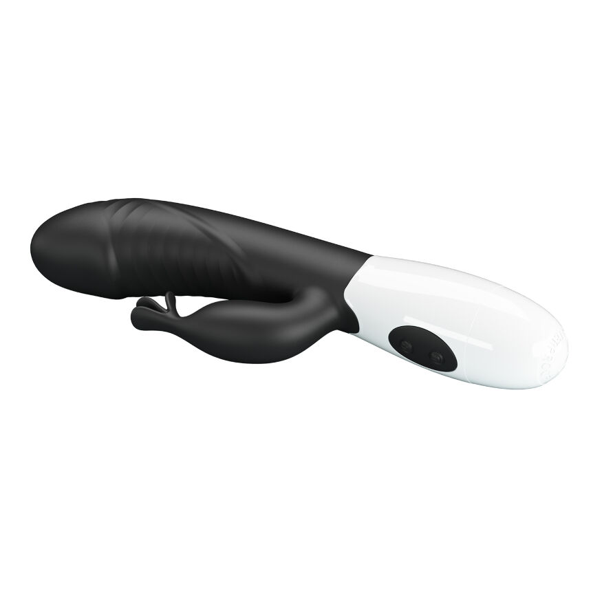 Вібратор-кролик - Pretty Love Rasmussen Dual Vibrator Black