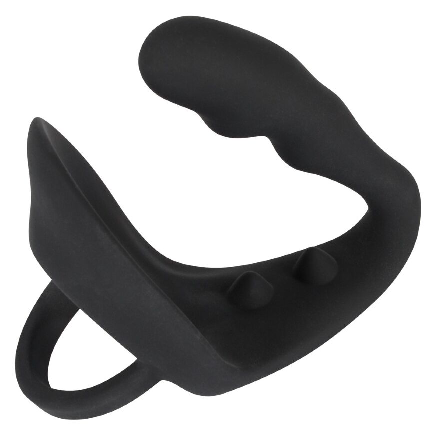Анальний масажер з ерекційним кільцем Black Velvets Ring &amp; plug