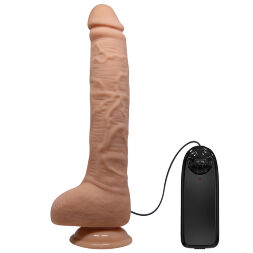 Реалистичный вибратор значительных размеров с мошонкой Beautiful Encounter Dick Vibrator Flesh