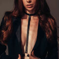 Портупея MAZE Bijoux Indiscrets з нашийником та одним перетином, чорна