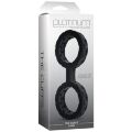 Наручники из силикона Doc Johnson The Cuffs Large - Black, хорошо тянутся, для рук и для ног