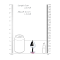 Анальная пробка - Ouch! Metal Butt Plug Medium Silver/Rubellite Pink