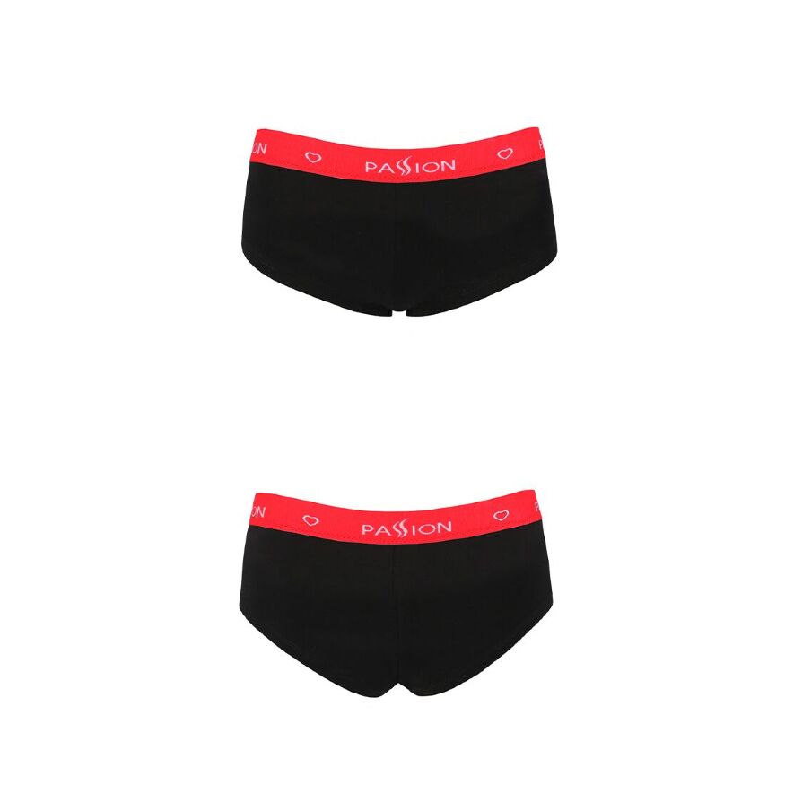 Трусики-шортики PS003 PANTIES black M - Passion