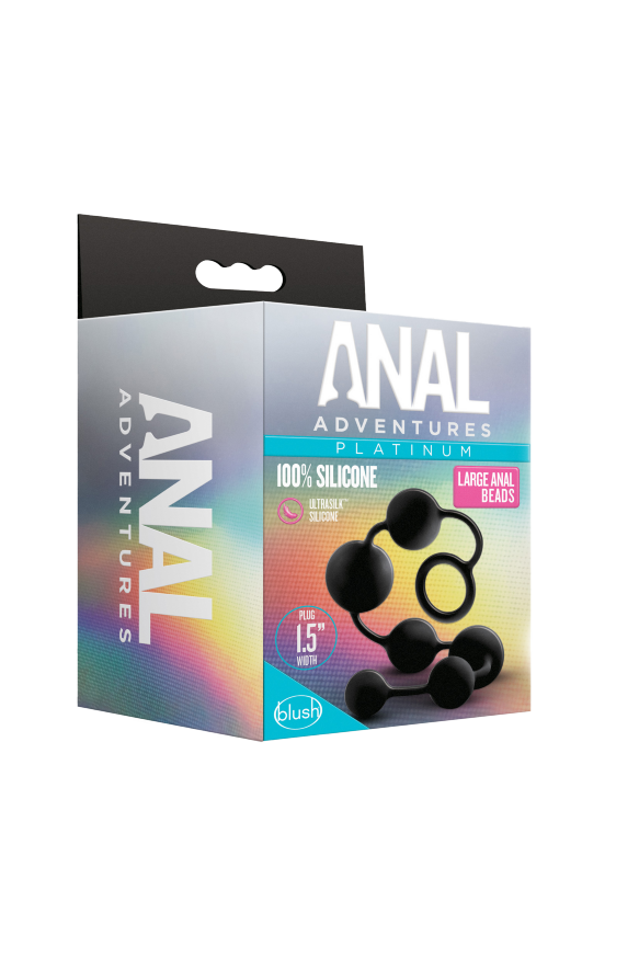 Анальные шарики Blush Anal Adventure Platinum Silicone Large Anal Beads