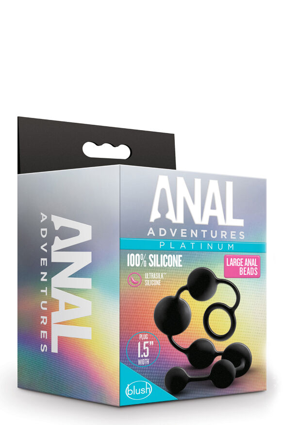 Анальные шарики Blush Anal Adventure Platinum Silicone Large Anal Beads