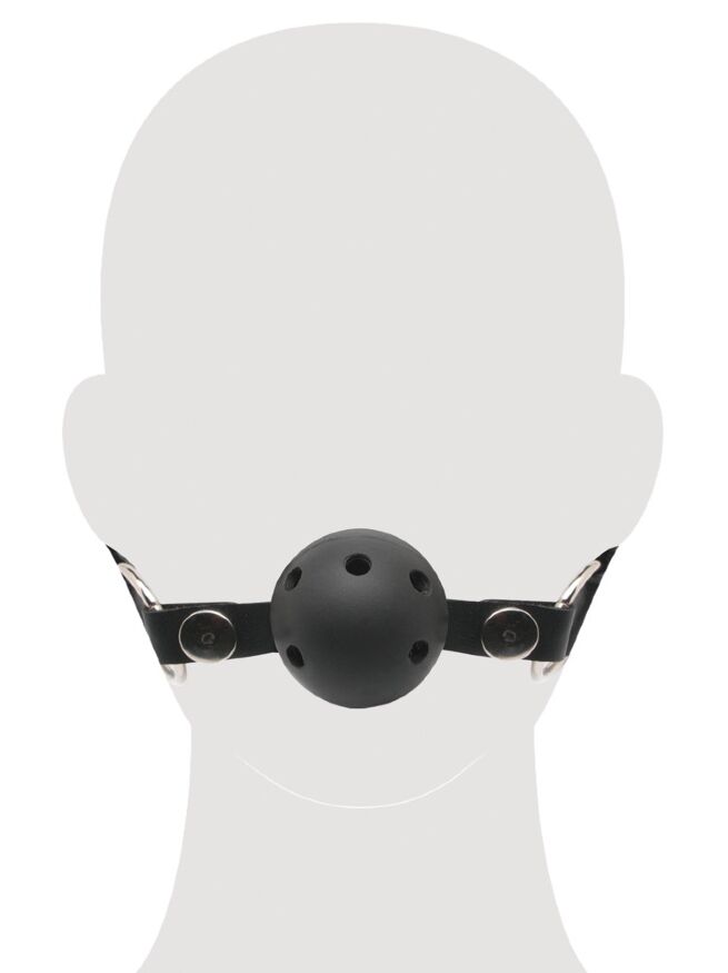 БДСМ - кляп у формі гладкої кульки FFSLE Breathable Ball Gag Blac