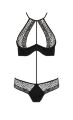 Комплект білизни з ажурними вставками SCARLET BIKINI black S/M - Passion
