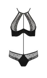 Комплект белья с ажурными вставками SCARLET BIKINI black S/M - Passion