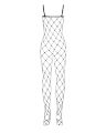 Бодістокінг з великим вічком і відкритими грудьми Obsessive Bodystocking N102 S/M/L, чорний