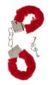 Наручники Plush Handcuffs With Keys Red
