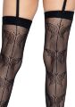 Leg Avenue - Butterfly backseam - Чулки с узором в виде бабочек, O/S (чёрный)