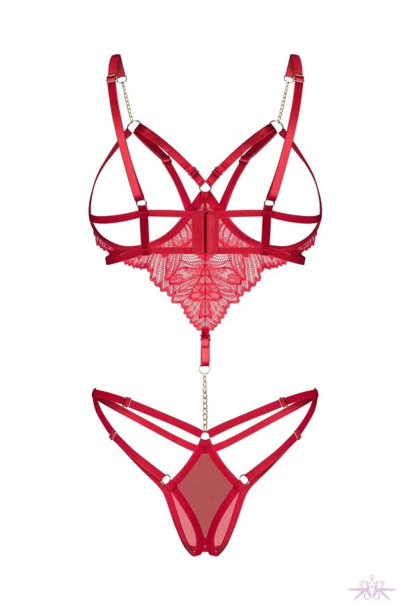 Боди Obsessive Matildea crotchless teddy L/XL