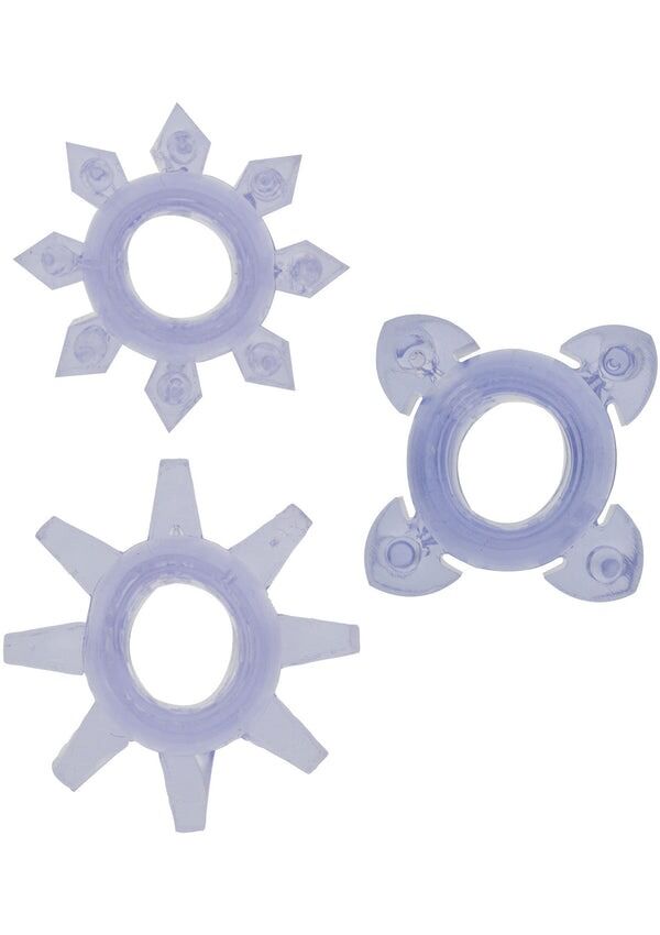 Кільця ерекційні Toy Joy Tickle C-Rings фіолетові, 3 шт.