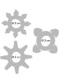 Кільця ерекційні Toy Joy Tickle C-Rings фіолетові, 3 шт.