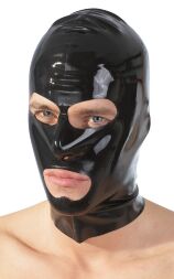 Чорна маска виконана з якісного латексу з приємним блиском  2920050 Late X Mask Black