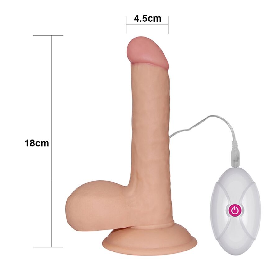 Виброреалистик - The Ultra Soft Dude Vibrating 7.5"