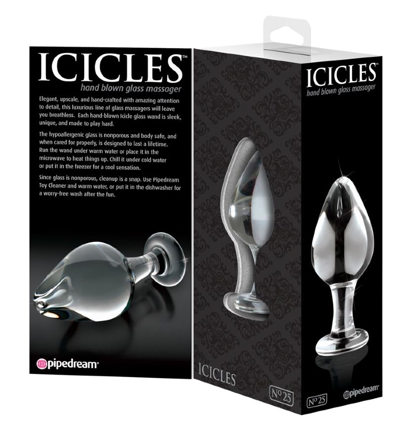 Анальна пробка зі скла - Icicles No. 25