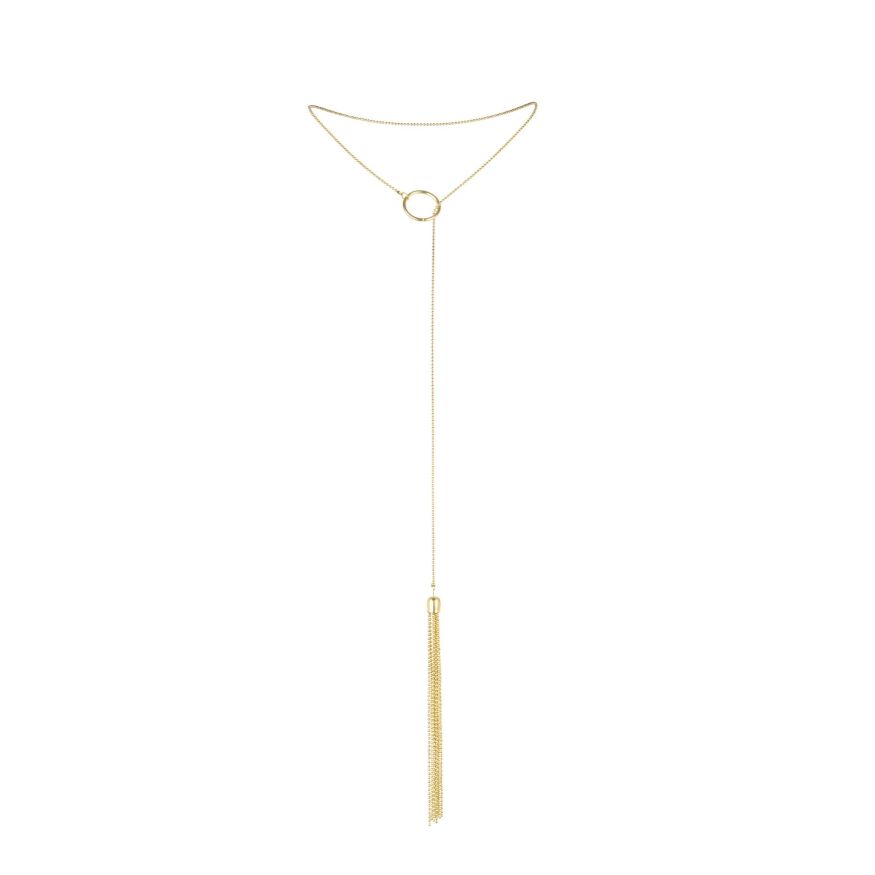 Цепочка для тела Bijoux Indiscrets Magnifique Tickler Pendant Chain - Gold, украшение для тела