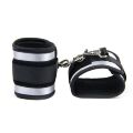 Набір БДСМ Roomfun Bedroom Restraint Kit фіксатори, батіг, кляп, маска, чорний-сірий