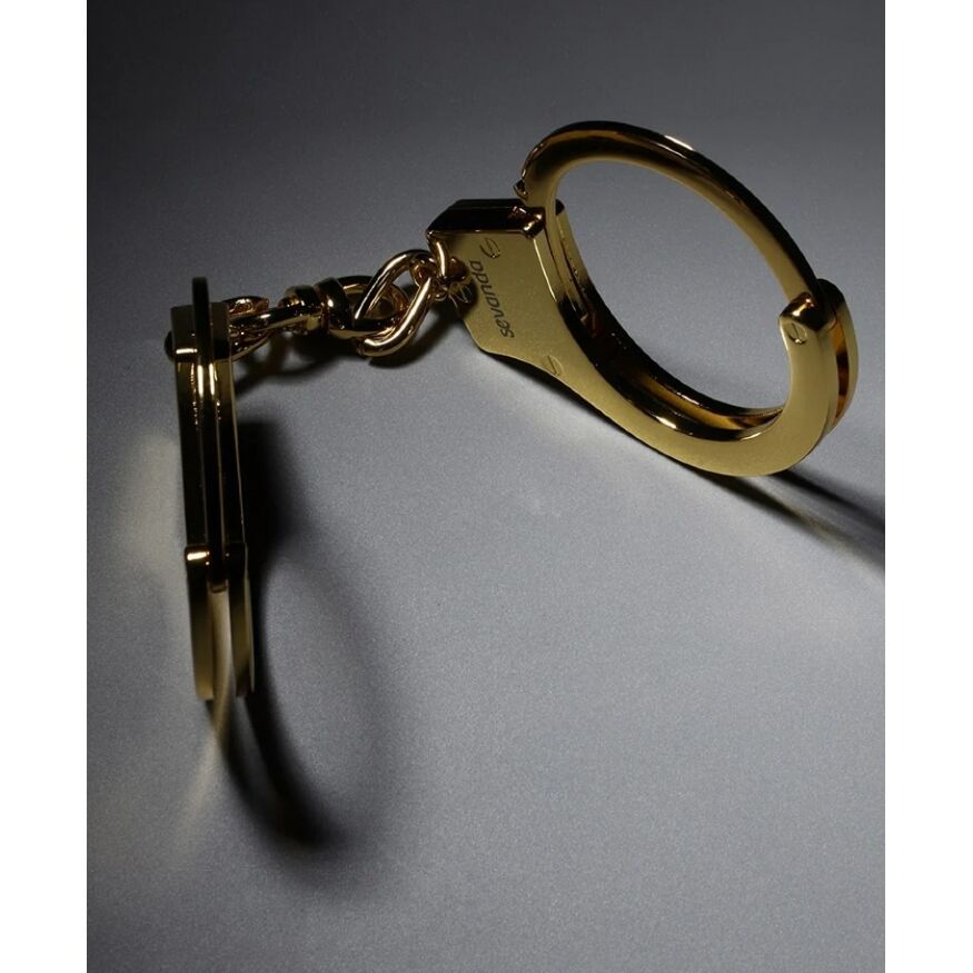 Наручники металлические позолоченные массивные Lockink