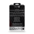 Анальная пробка - Ouch! Metal Butt Plug Large Silver/Rubellite Pink