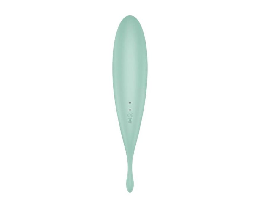 Вібратор із хвильовою стимуляцією Satisfyer Twirling Pro з додатком, м'ятний
