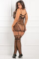 Комбинезон TO THE NINES BODYSTOCKING BLACK PLUS SIZE