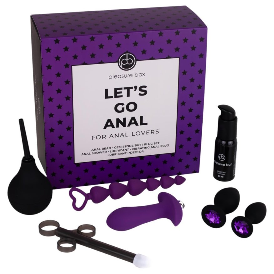 Подарунковий набір для анального сексу DreamToys Let'S Go Anal 7 предметів, фіолетовий