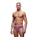 Труси чоловічі Envy Menswear Rainbow Hearts з відкритими сідницями, різнокольорові, S/M