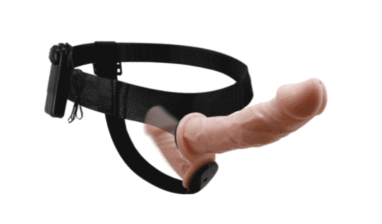 Страпон з вібрацією з двома вібромоторами ULTRA PASSIONATE HARNESS STRAP-ON