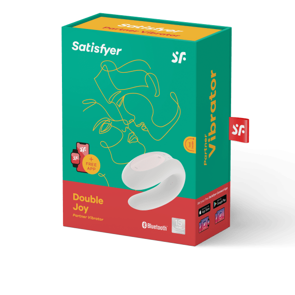 Сатисфаер Дабл Джой Белый - SATISFYER DOUBLE JOY WHITE