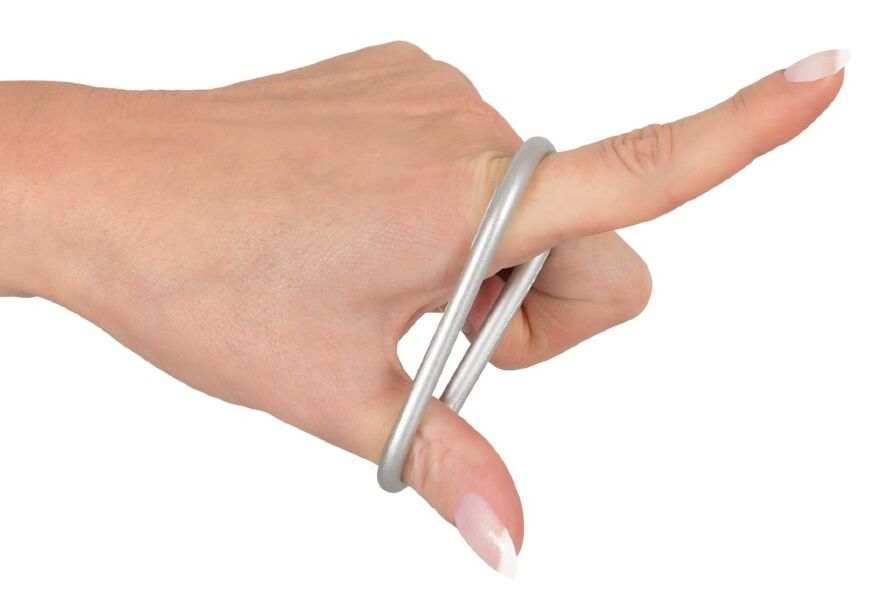 Набор эрекционных колец - Metallic Silicone Cock Ring Set
