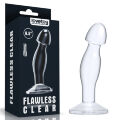 Ергономічна анальна пробка Flawless Clear Prostate Plug 6.5" Clear