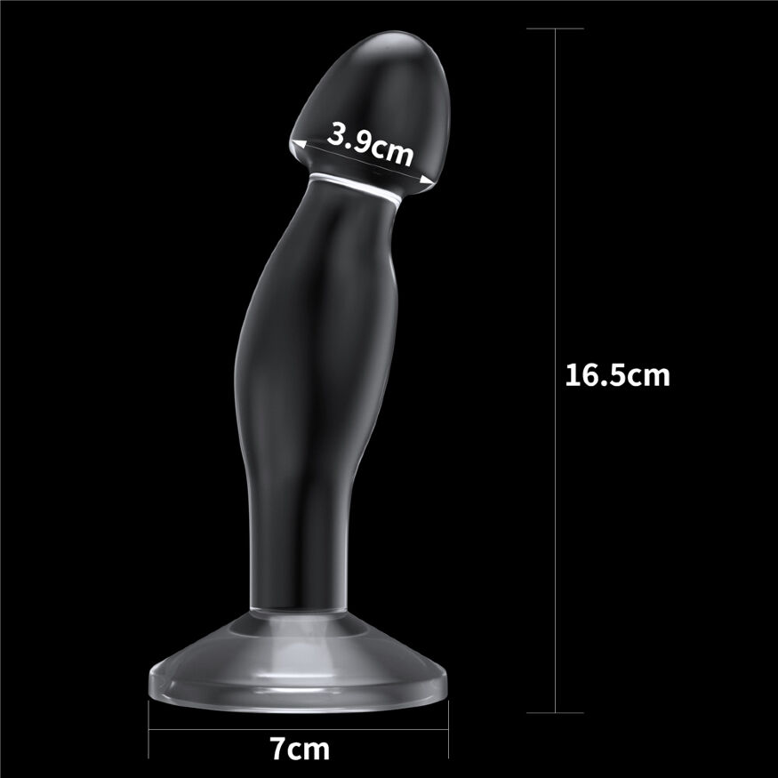 Ергономічна анальна пробка Flawless Clear Prostate Plug 6.5" Clear
