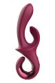 Вібратор-кролик Dreamtoys Glam Duo Vibrator з гачком ручкою, 22.7 х 4.2 см