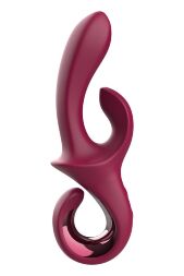 Вібратор-кролик Dreamtoys Glam Duo Vibrator з гачком ручкою, 22.7 х 4.2 см
