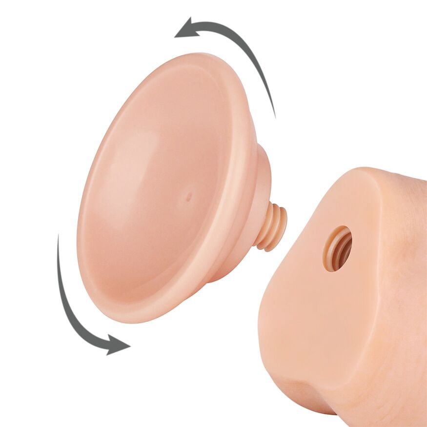 Фалос із рухомою шкірою Sliding-Skin Dual Layer Dong 7.5"