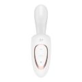 Оригінальний вібростимулятор 2в1 в незвичній формі літери G- Satisfyer G For Goddess 1 White