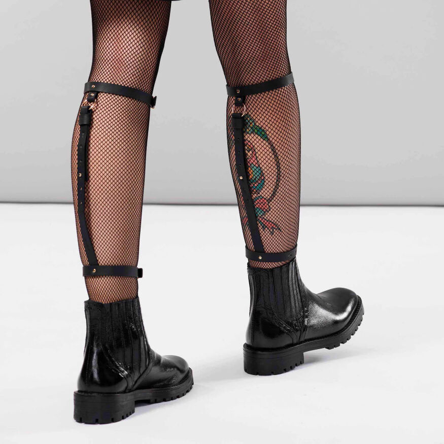 Гартери для гомілок Bijoux Indiscrets Maze Back Leg Garter