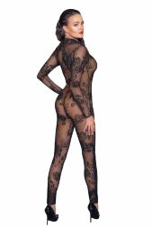 Сітчастий бодістокінг Noir Handmade F237 Long tulle overall, L