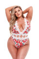 Ажурне боді WHITE FLORAL &amp; LACE TEDDY, XL