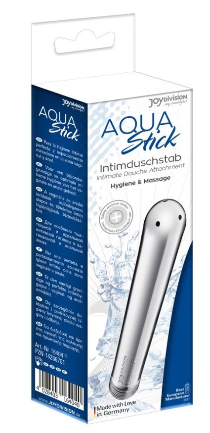Насадка - анальный душ для гигиенической чистки Joy Division Aluminium Intimate Douche, серебристый