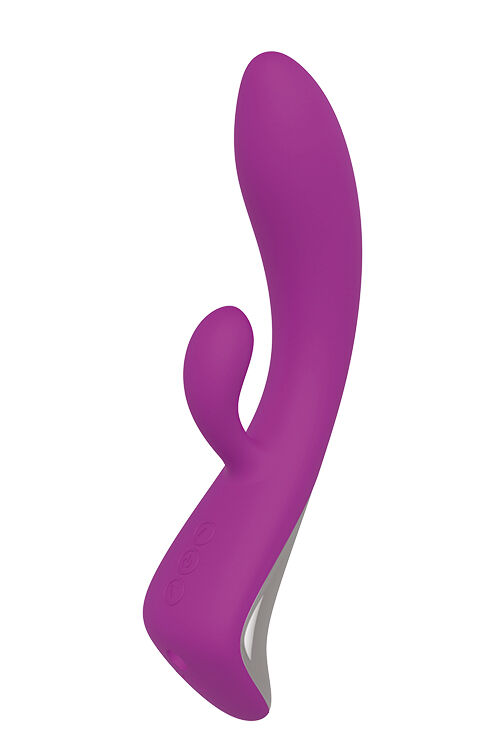 Двойной вибратор Dream Toys VIBES OF LOVE ROCKING BUNNY PURPLE