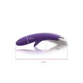 Вибратор-кролик Mystim Danny Divido Purple с глубокой вибрацией, 2 мотора