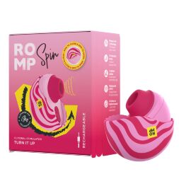 Вакуумный стимулятор клитора ROMP Spin в тревел-формате, розовый