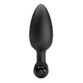 Анальна пробка каплевидної форми в анатомічному дизайні - Pretty Love Vibra Butt Plug II Black